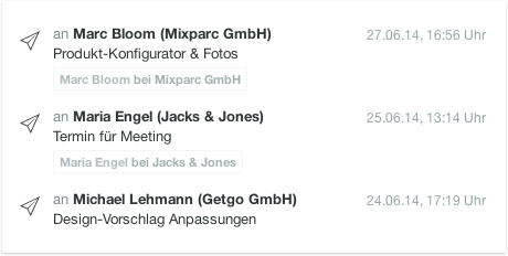 Email-Historie