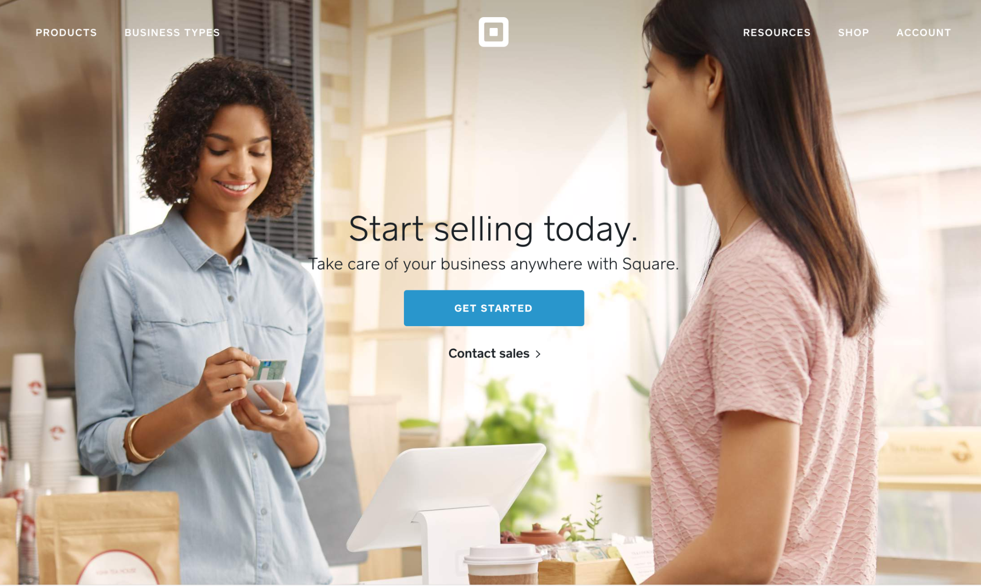 Square app homepage