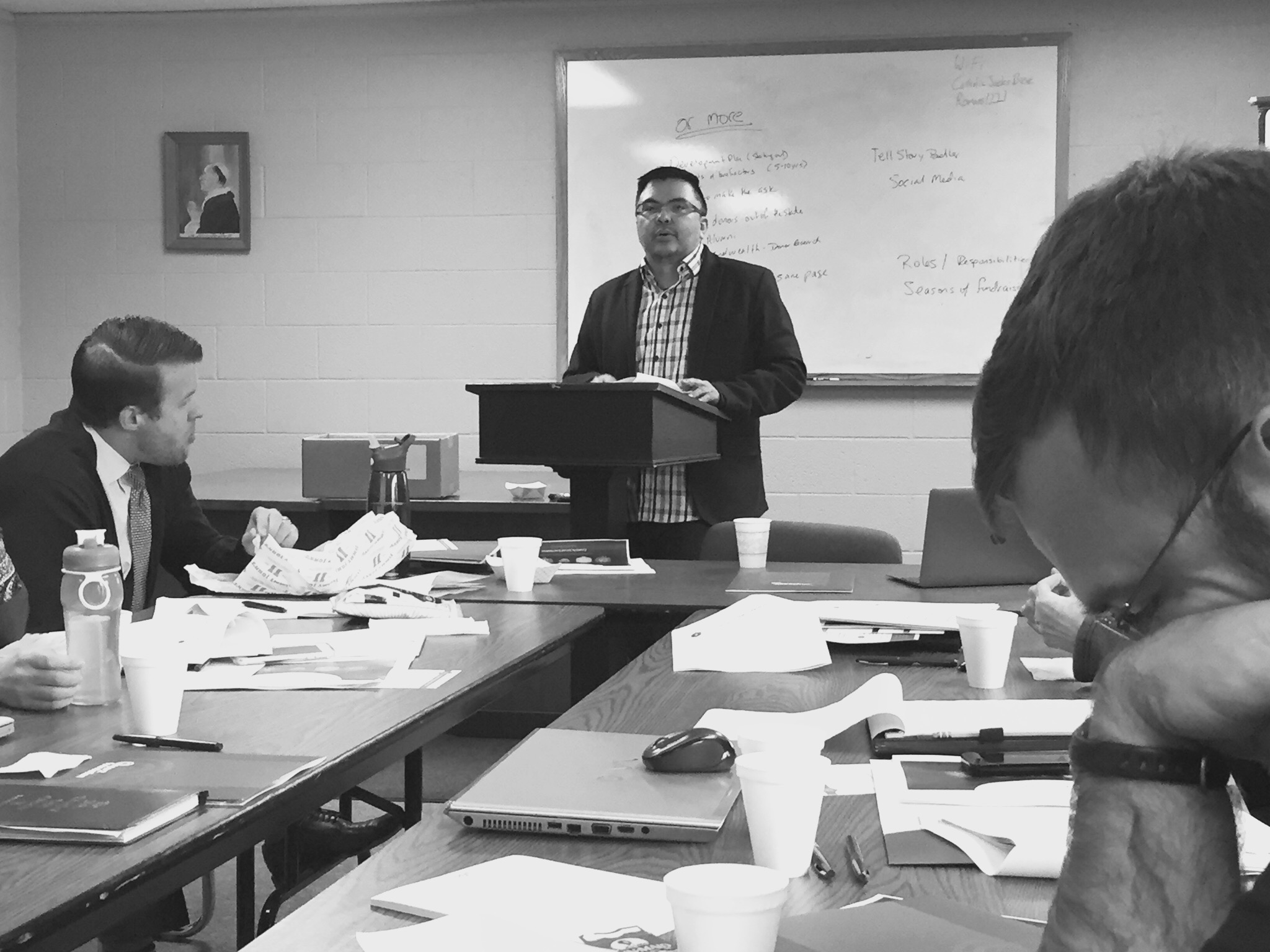 Picture of Dave Leading a Meeting