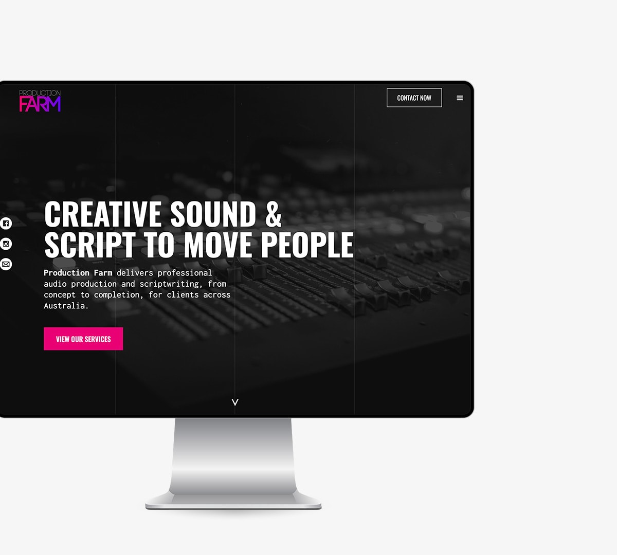 Production Farm | Website Update by Domin8 Designs