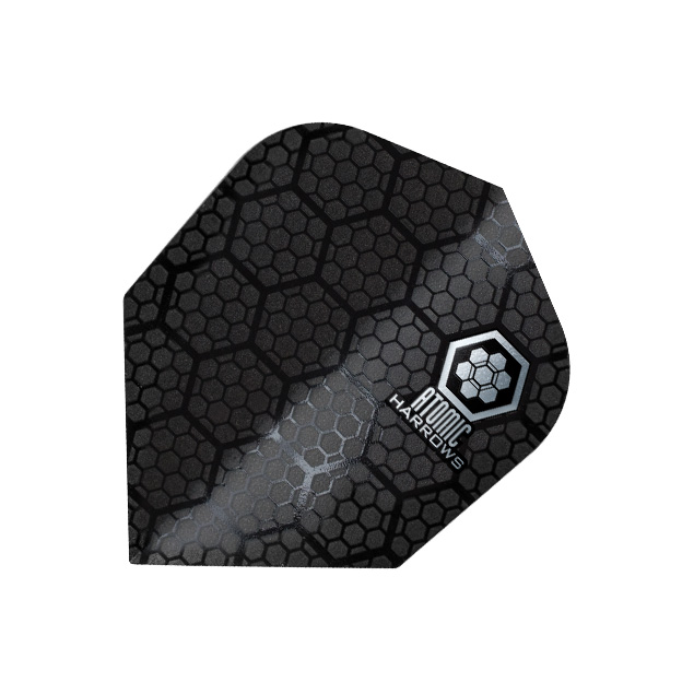 ATOMIC FARBE SILBER 100 MICRON STANDART FORM 15 HARROWS DARTS FLIGHTS ATOMIC FARBE SILBER 100 MICRON STANDART FORM 15 HARROWS DARTS FLIGHTS