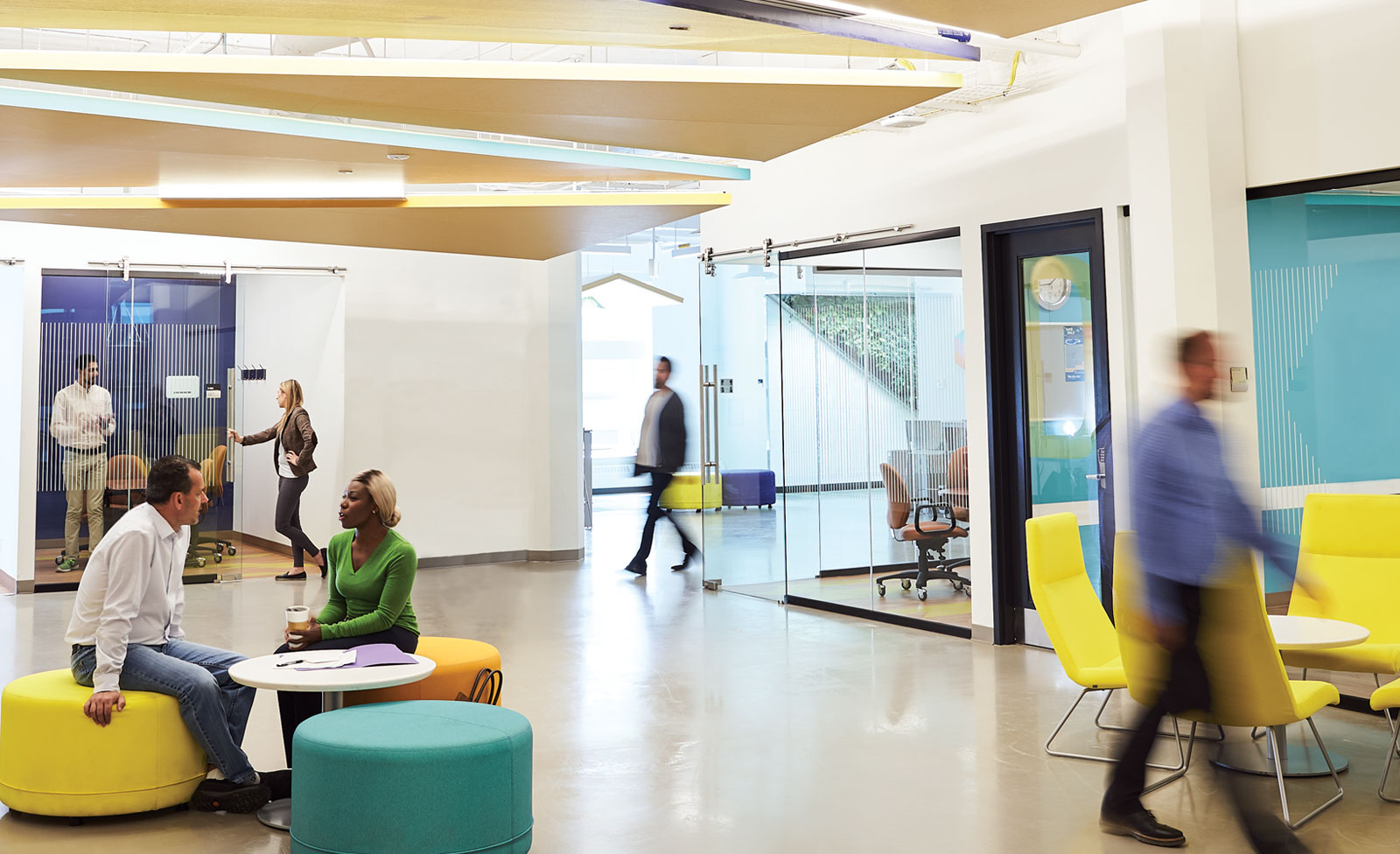 modern design office and common area