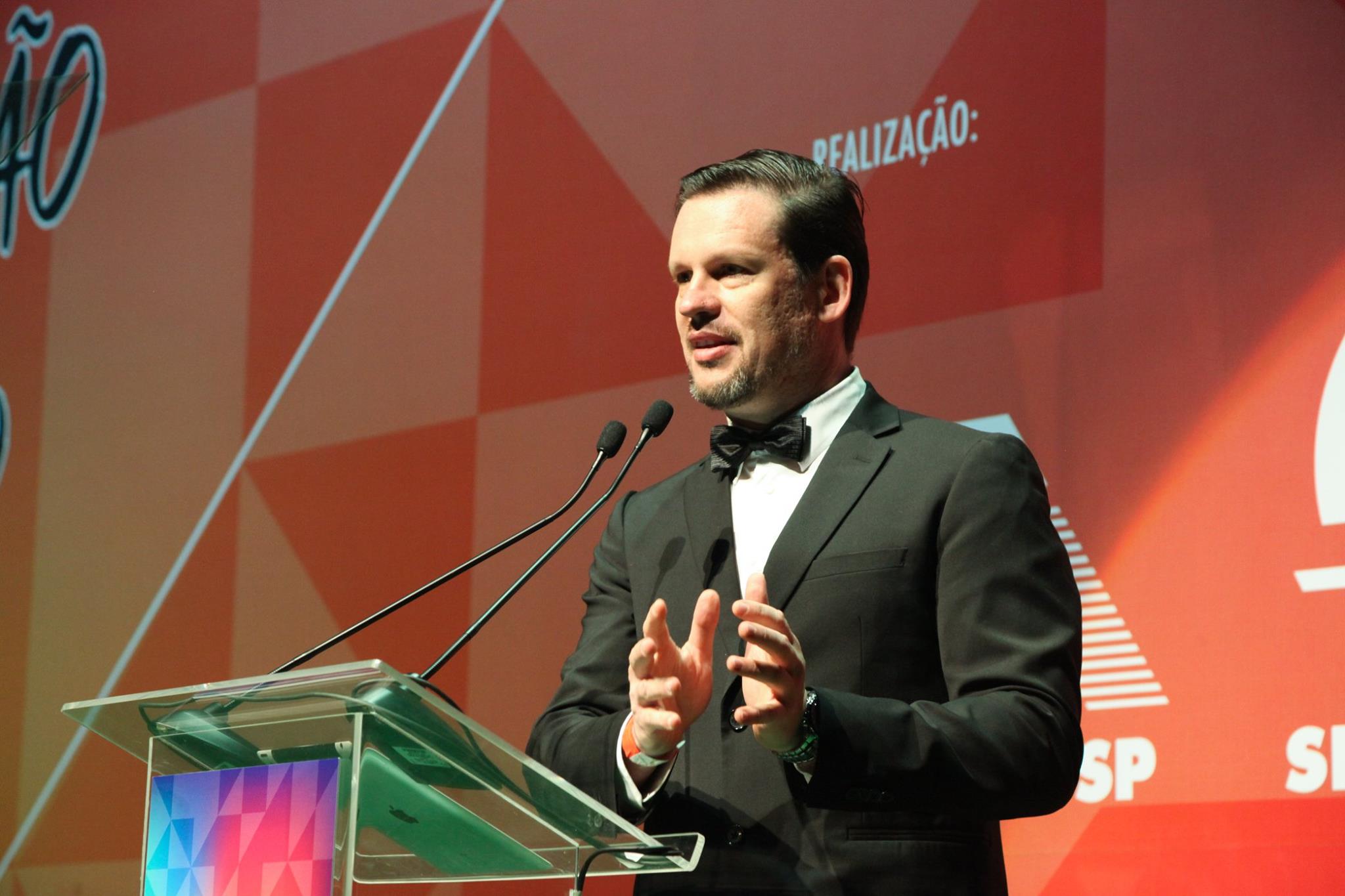 Marcelo Lombardo, CEO da Omie, faz sua fala de abertura do PQEC 2017.