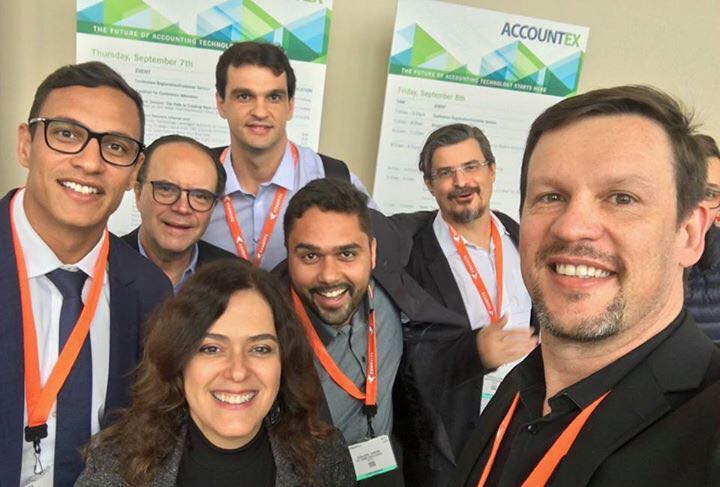Brasileiros pela Accountex USA 2017: André Adolfo (Natal/RN), Gabriel Jacinto (SP), Cristiane (RJ), Richard (RJ), Edilson Júnior e Roberto Dias Duarte