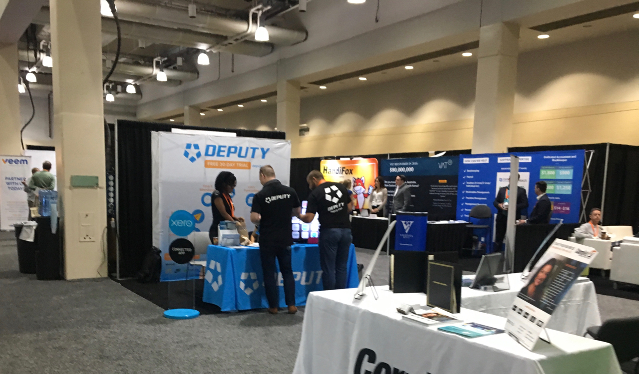 Feira de Eventos da Accountex USA 2017, que aconteceu entre os dias 6 e 8 de setembro em Boston, EUA.