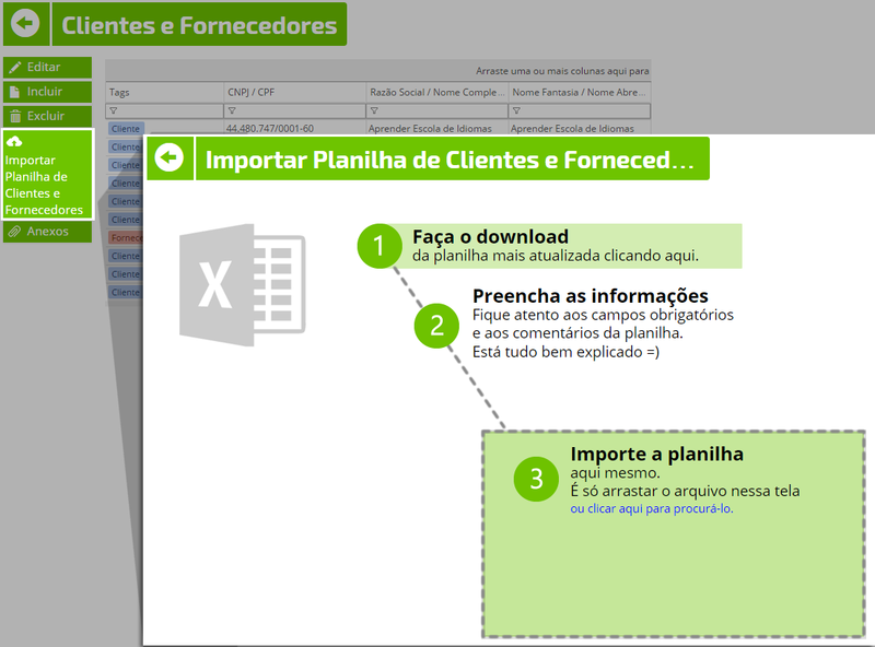Importar-planilha