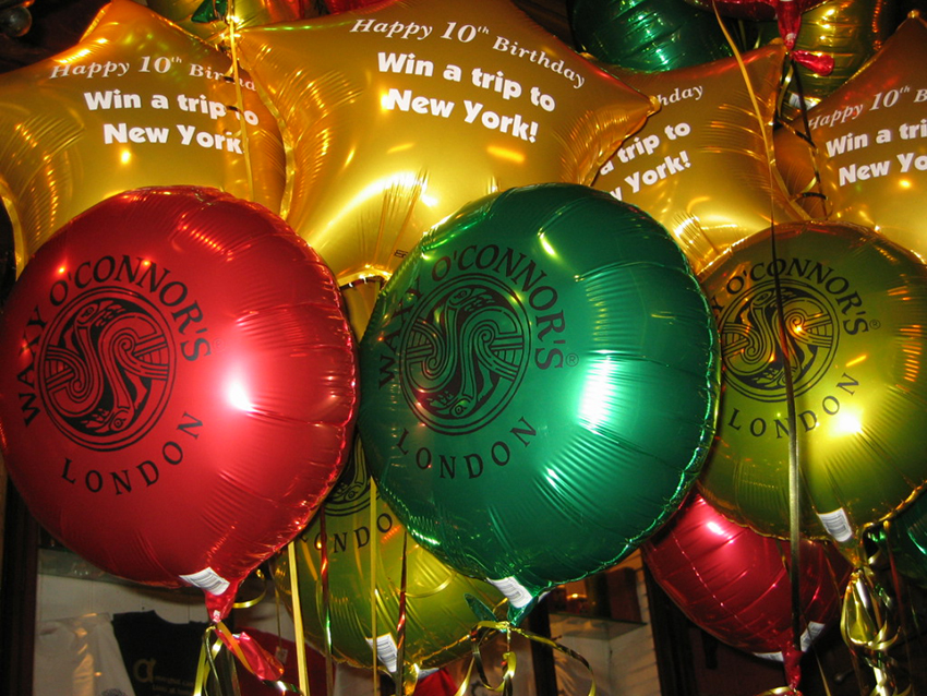 Branded balloons with your own logos
