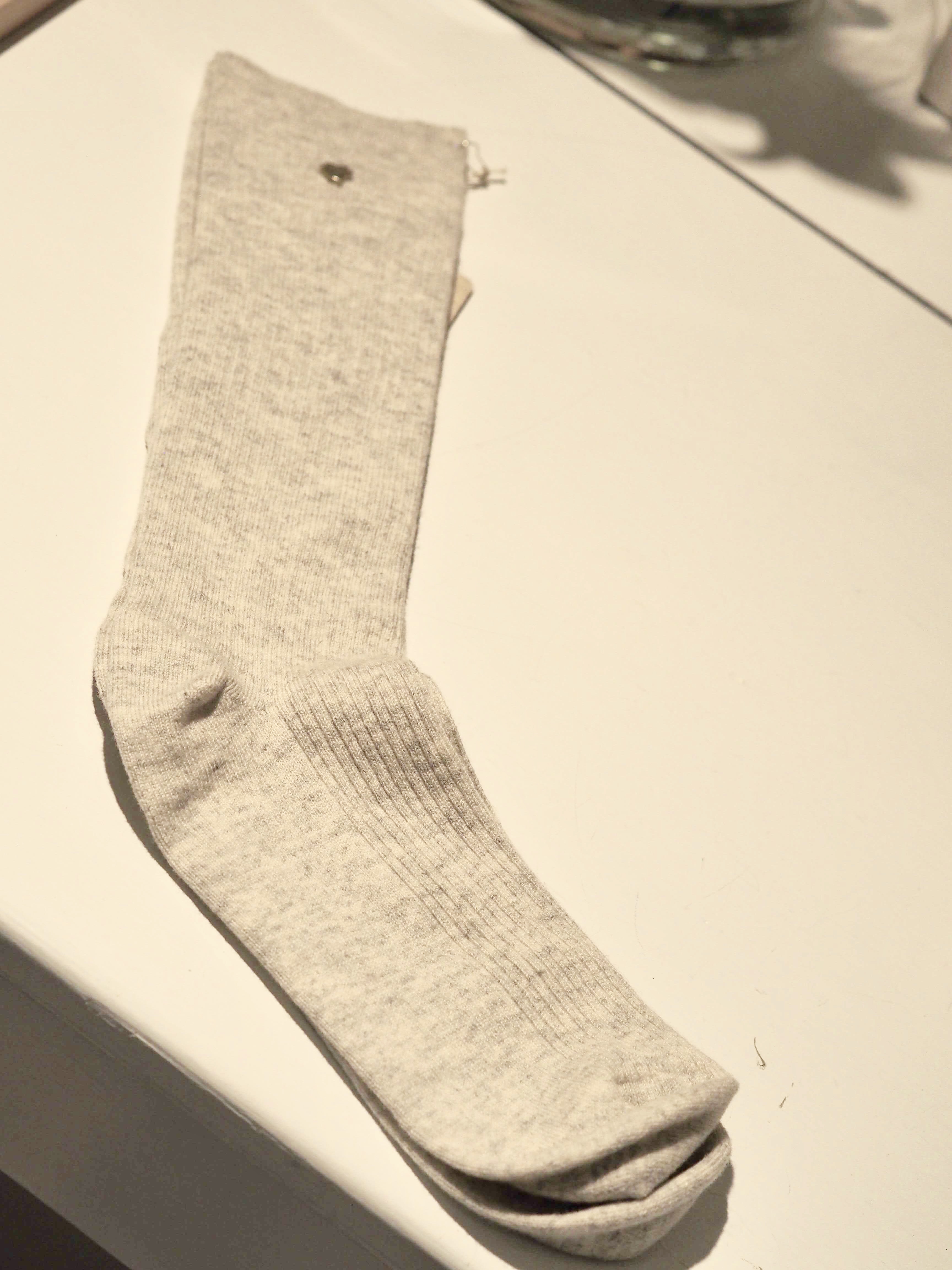 Socks White Grey