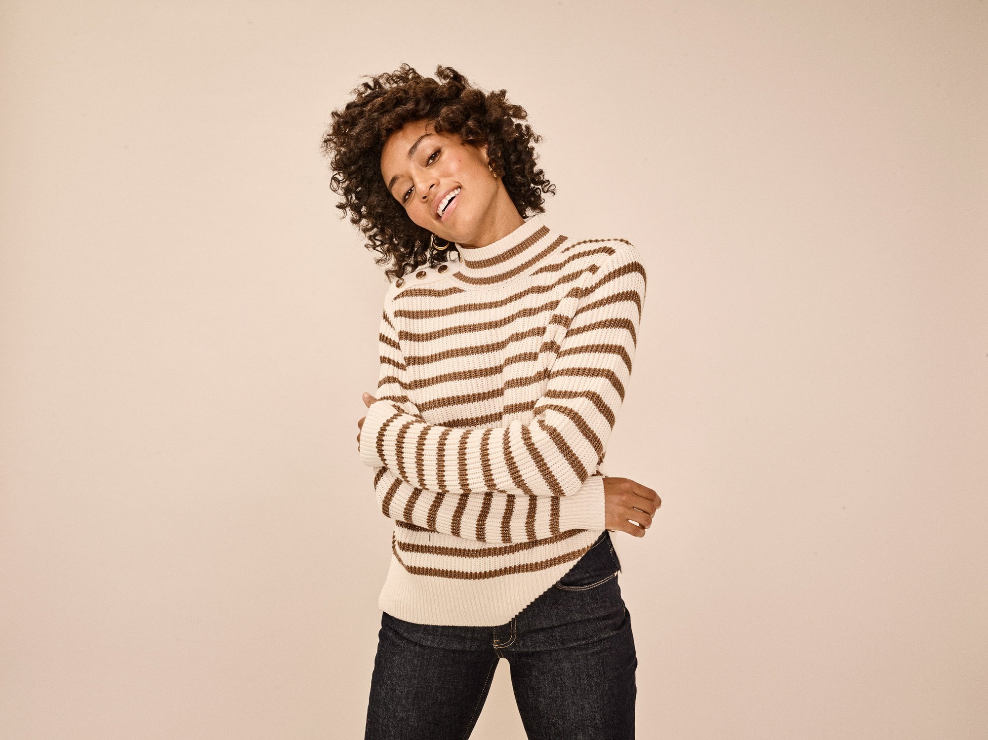 Lin stripe knit