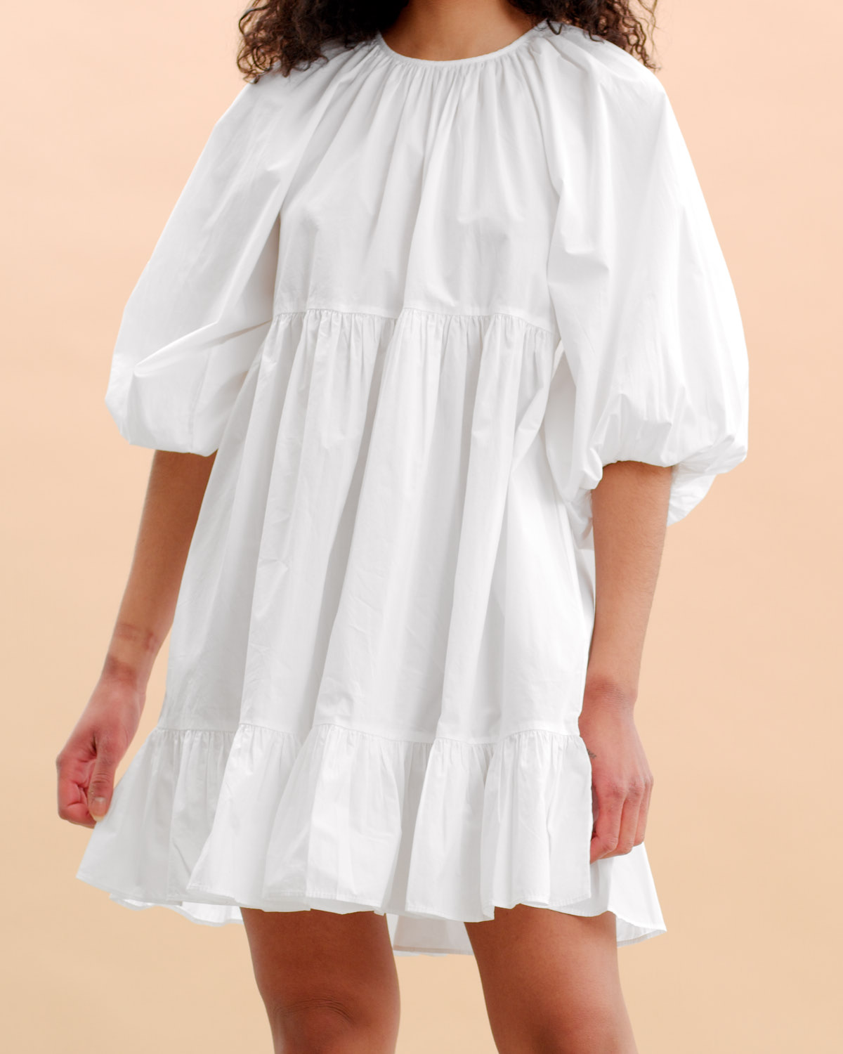 Poplin shift dress