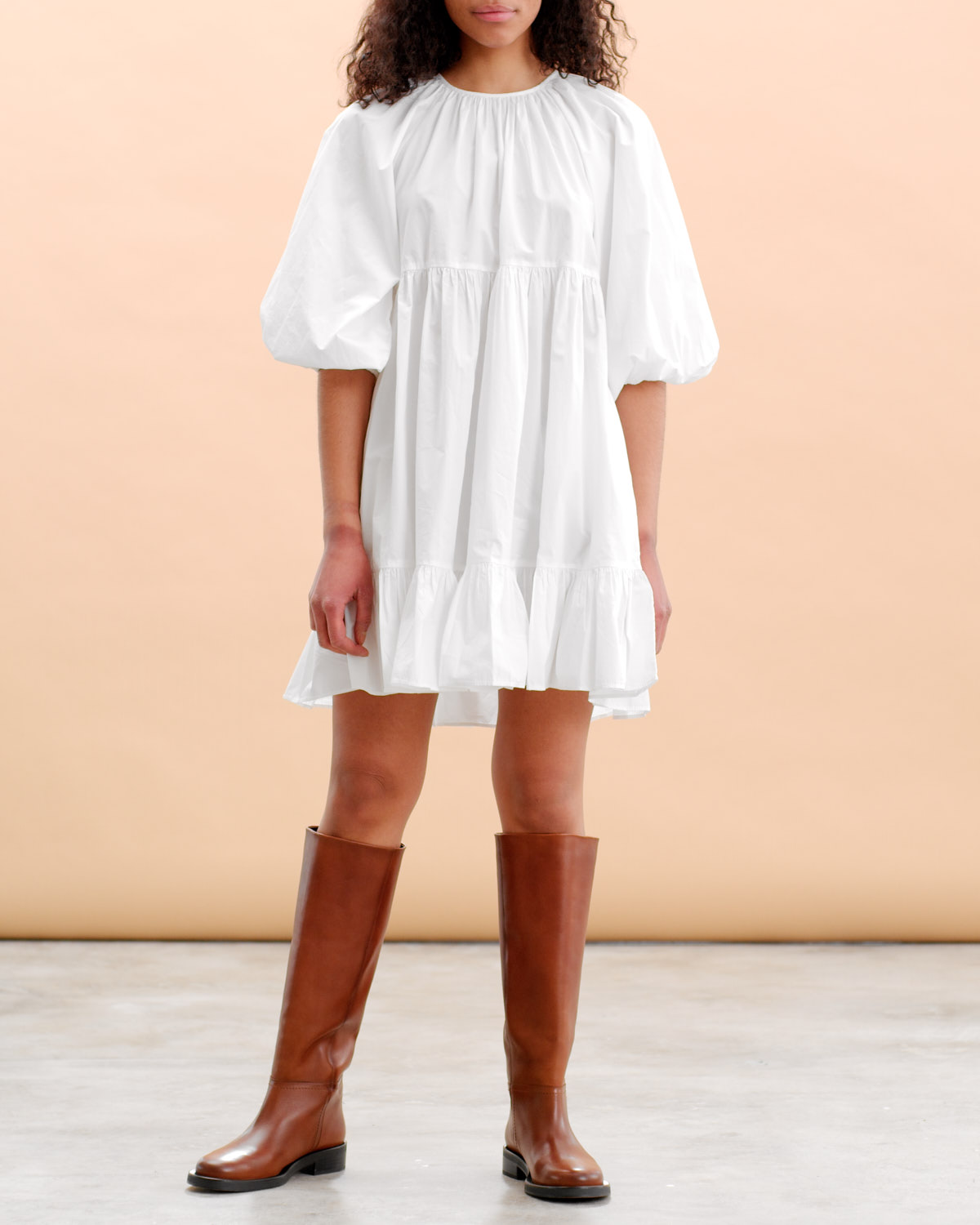 Poplin shift dress