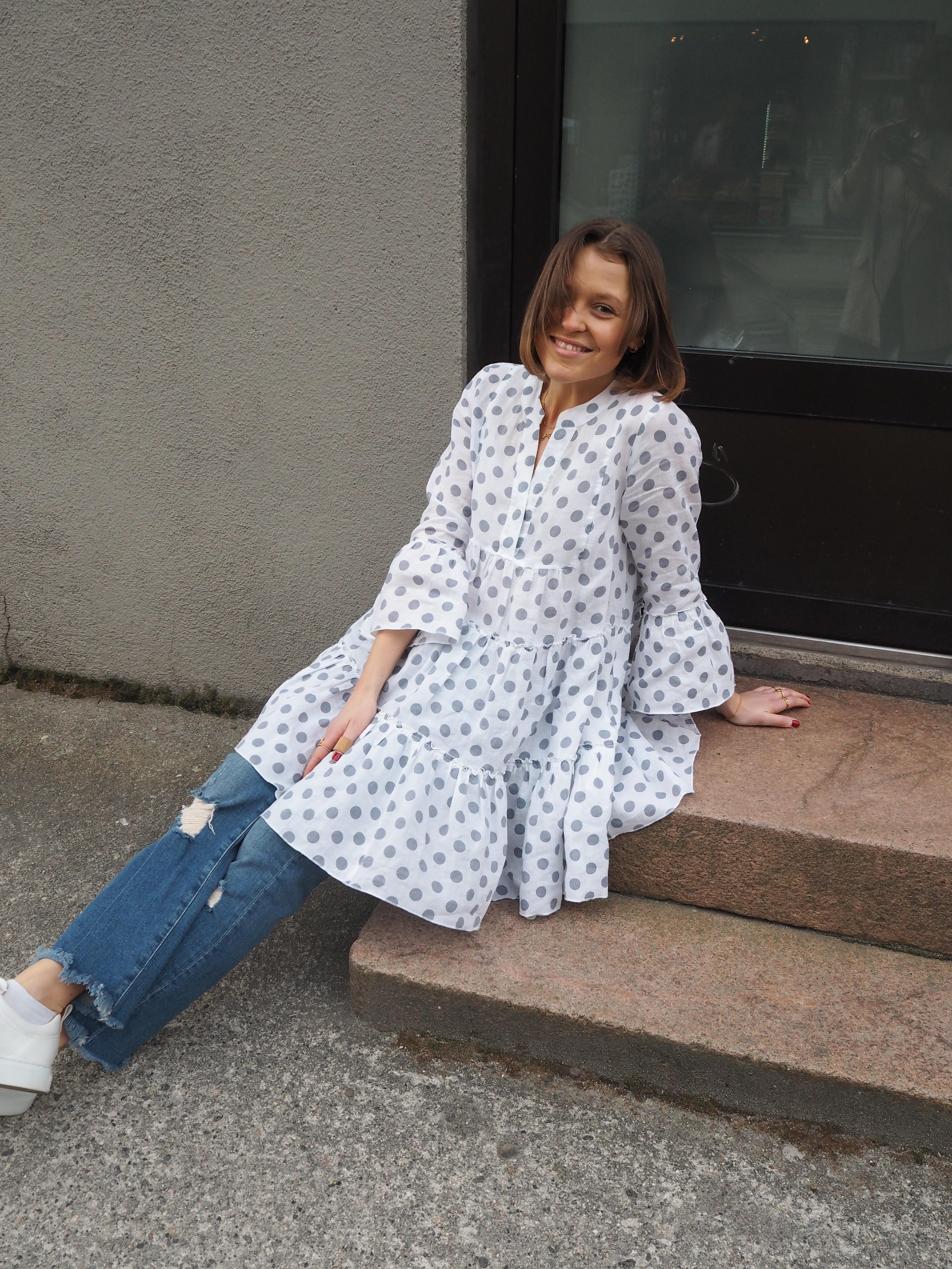 Daisy dot dress