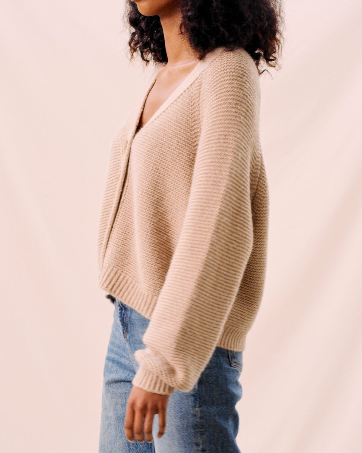 Cotton knit jacket