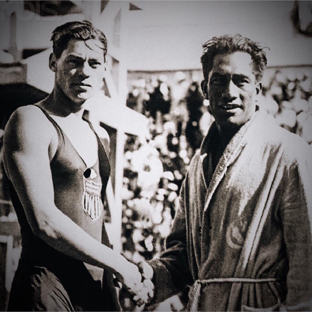 Duke Kahanamaku at the LAAC plunge