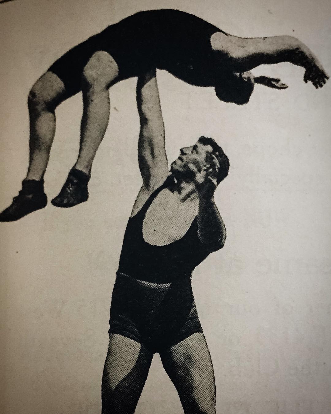 old wrestling picture at laac