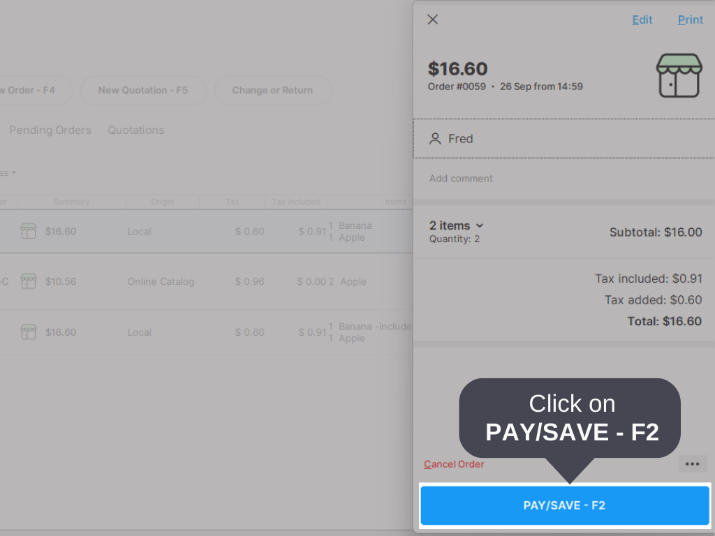 How to sell from a quotation