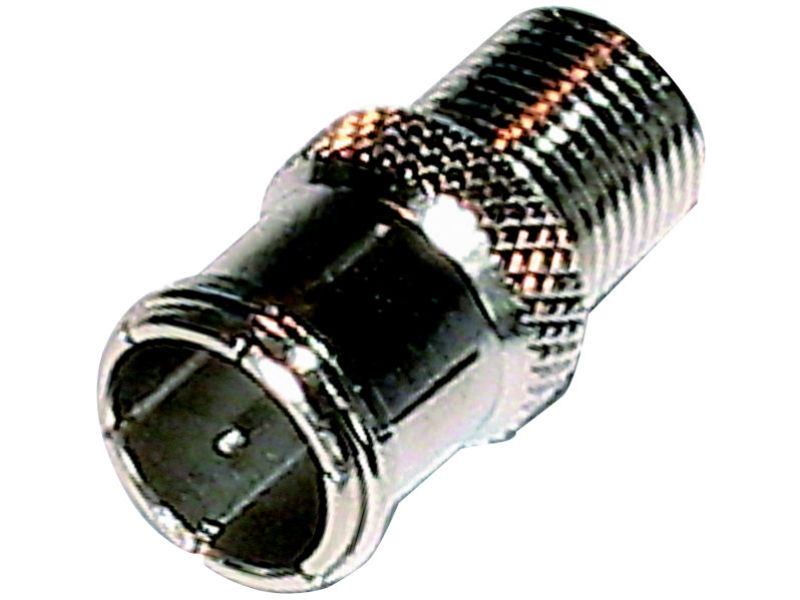 Quick insert push on F plug