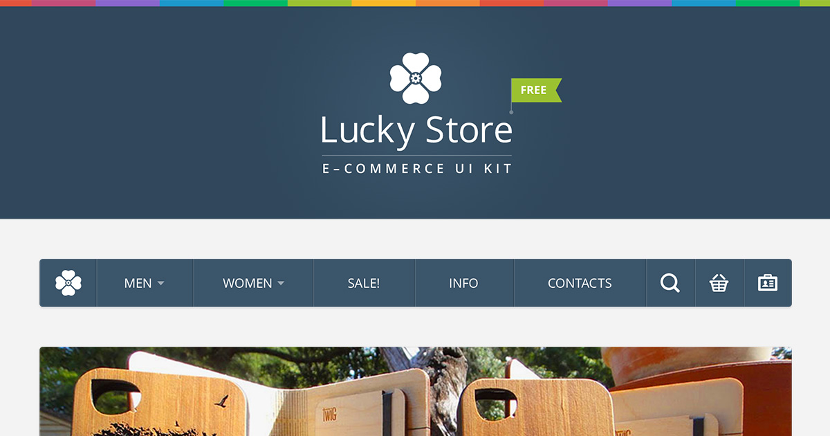 Lucky Store UI Kit: Sample