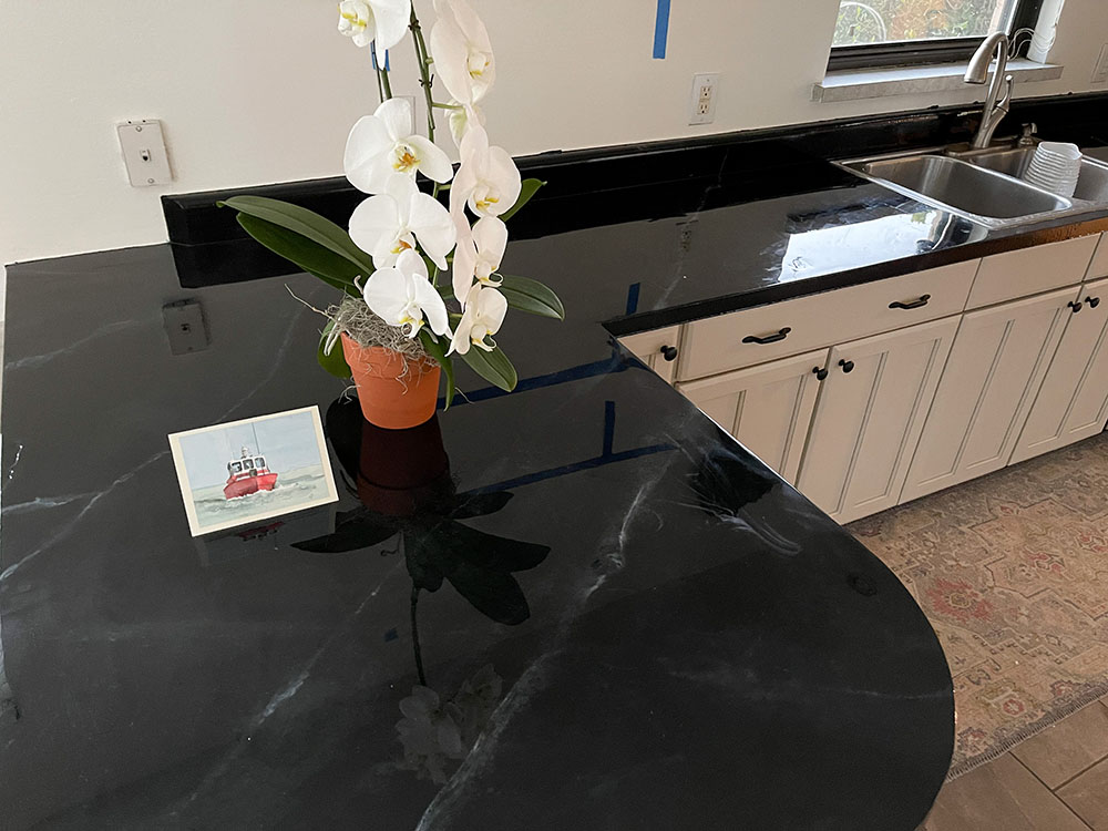 How to Epoxy Soapstone Countertops