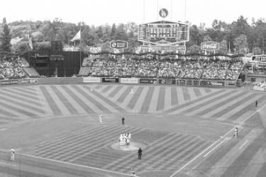 Dodgers Team playing in Los Angeles