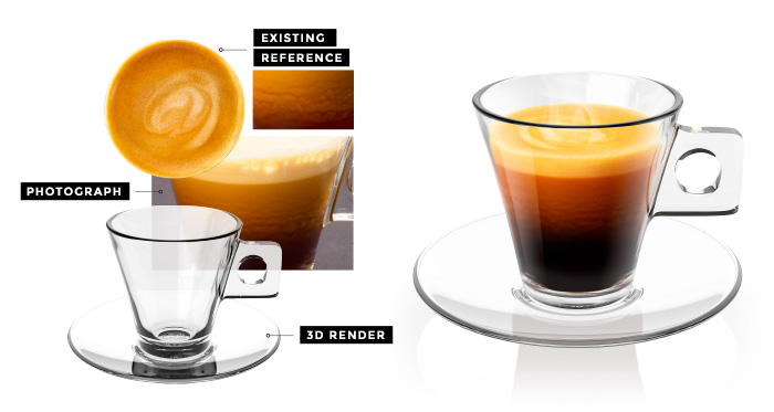 Espresso Coffee Packshot Creation | Q+H London