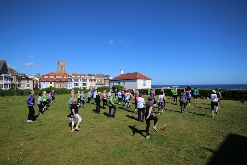 Daytime Fitness session at North Lodge Park, Cromer
