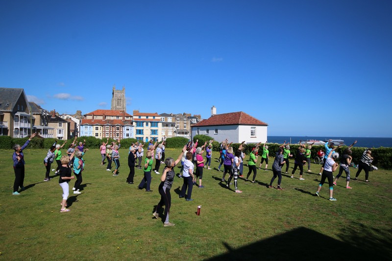 Daytime Fitness session at North Lodge Park, Cromer