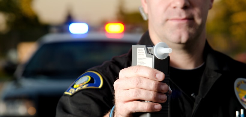 Police providing breathalyzer