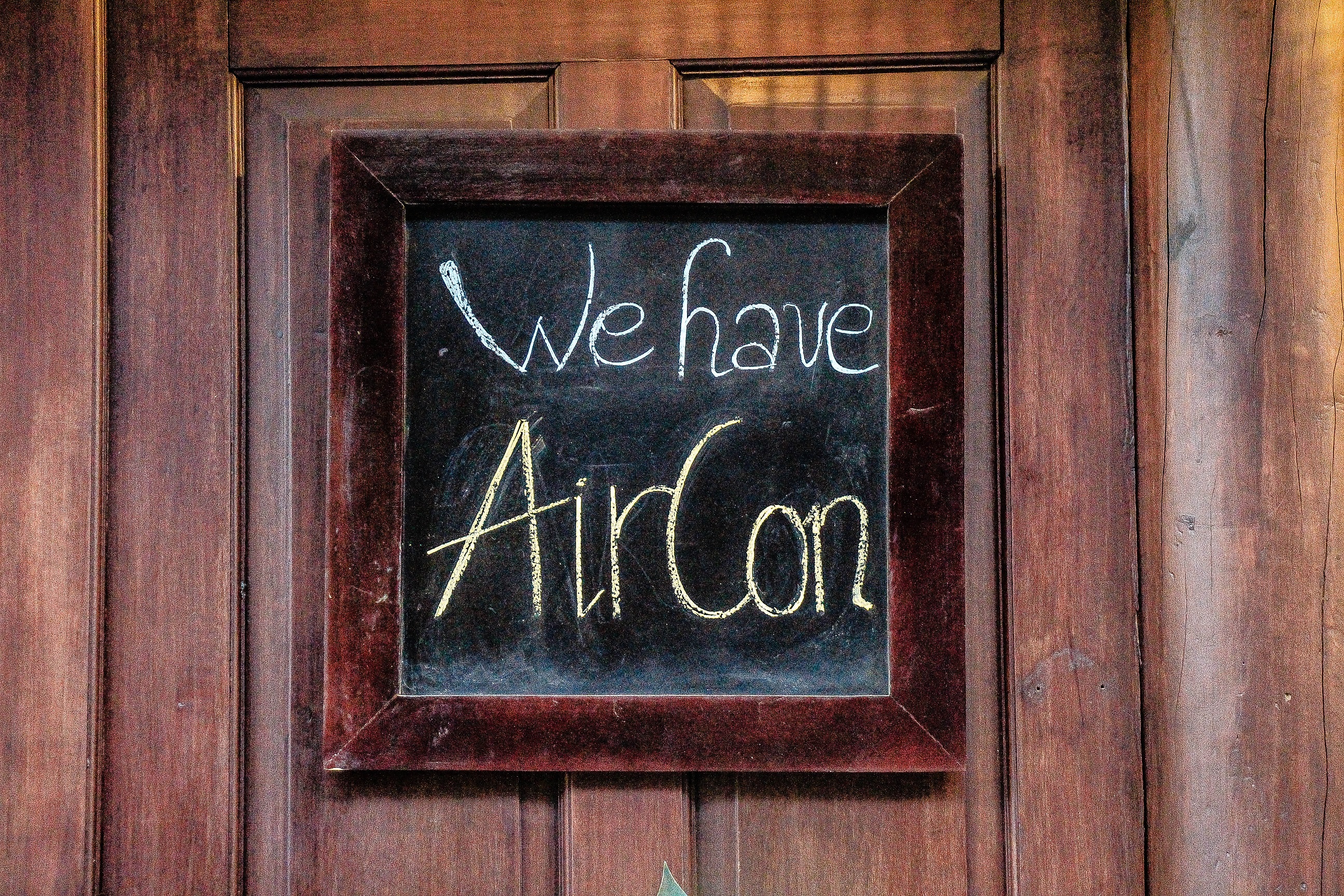 We have air conditioning sign