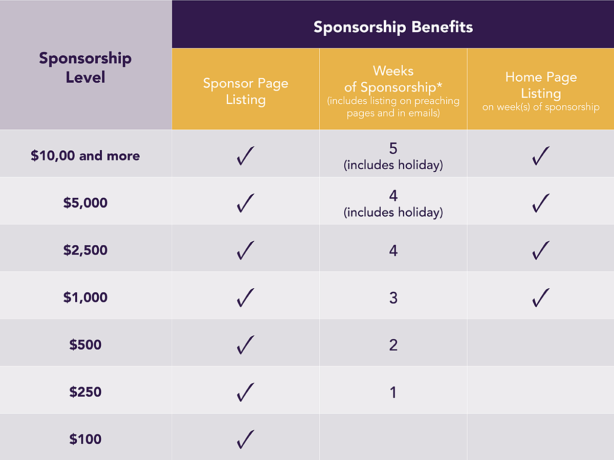 Sponsorship Opportunities