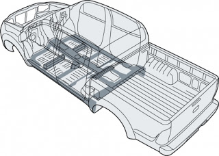 Hệ thống khung xe GOA toyota hilux 2.5 E