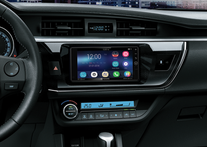 giải trí trên xe corolla altis