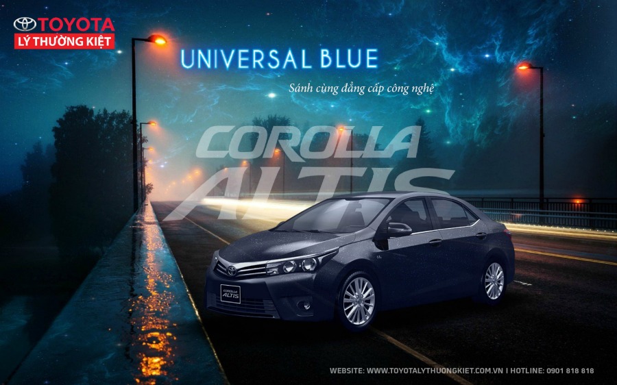 Phần đầu xe altis 2017 - blue