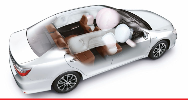 Hệ thống túi khí Toyota Camry 2017