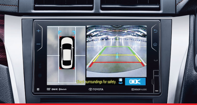 Hệ thống camera lùi Toyota Camry 2017