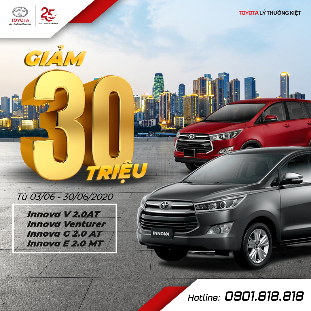 Bảng giá xe Toyota 2020