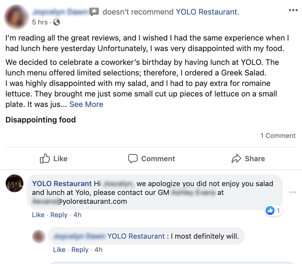 Customer reviews