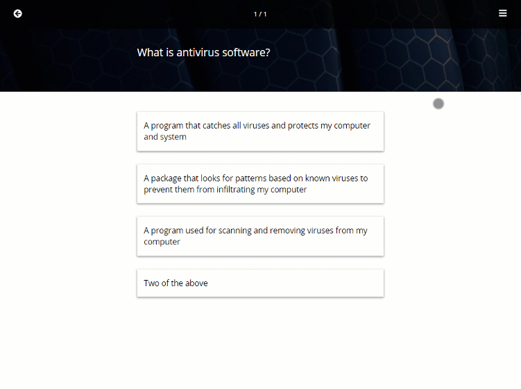 Gif of learner submitting feedback - OttoLearn Agile Microlearning