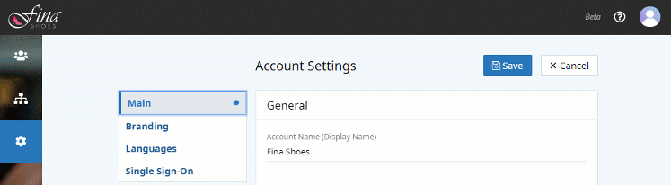 Screenshot of the Admin account settings page in OttoLearn - OttoLearn Microlearning