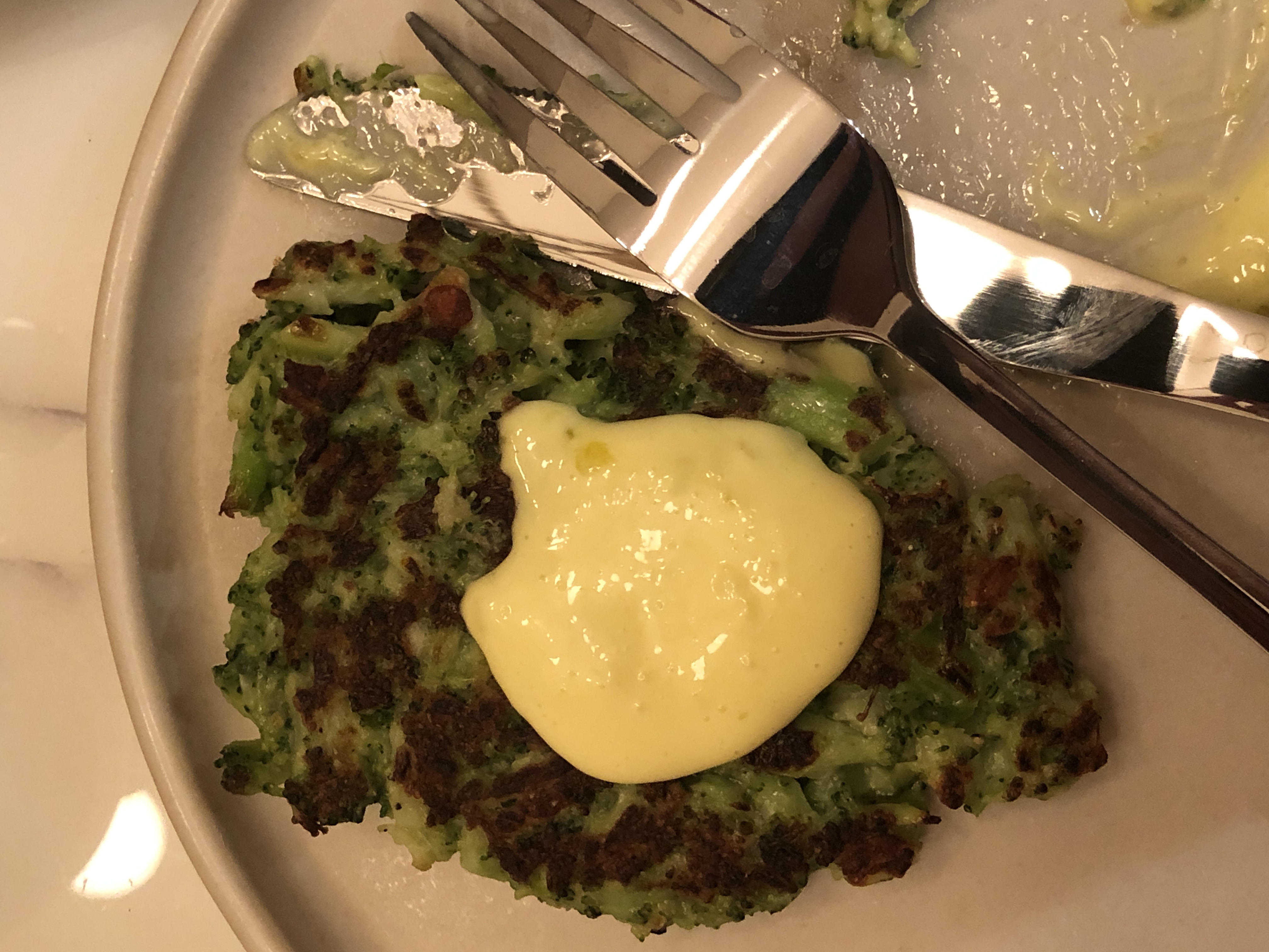 Broccoli Parmesan Fritters