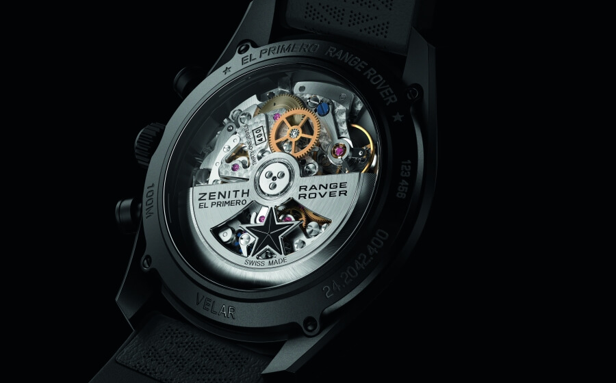 Zenith El Primero chronograph movement caseback