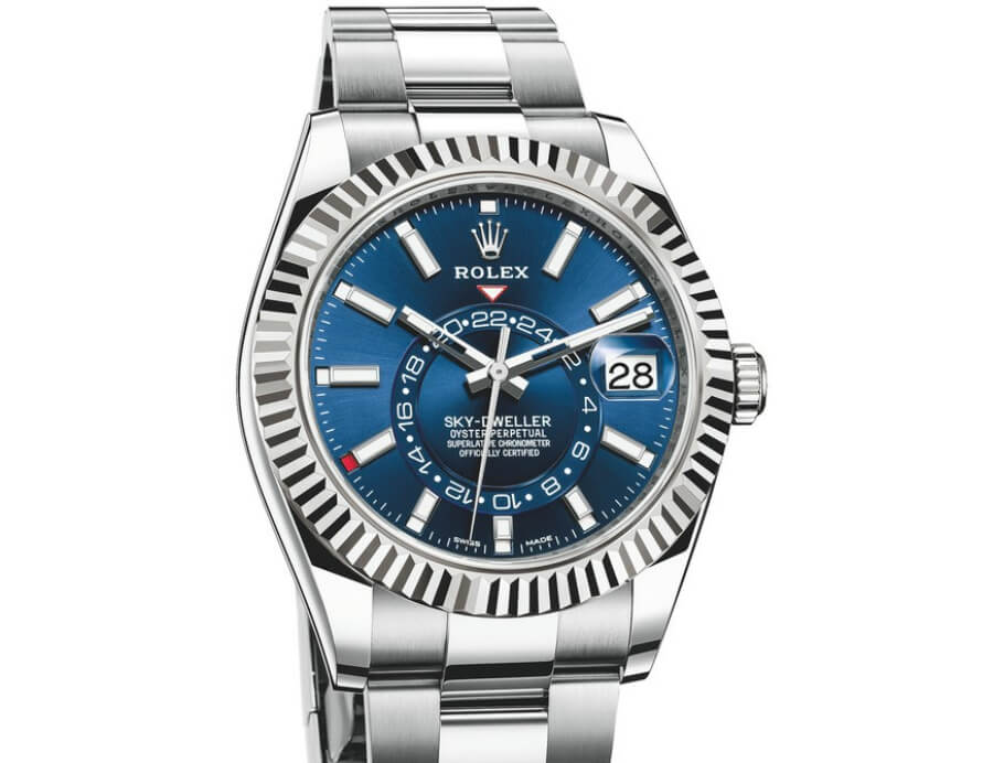 rolex sky dweller white gold