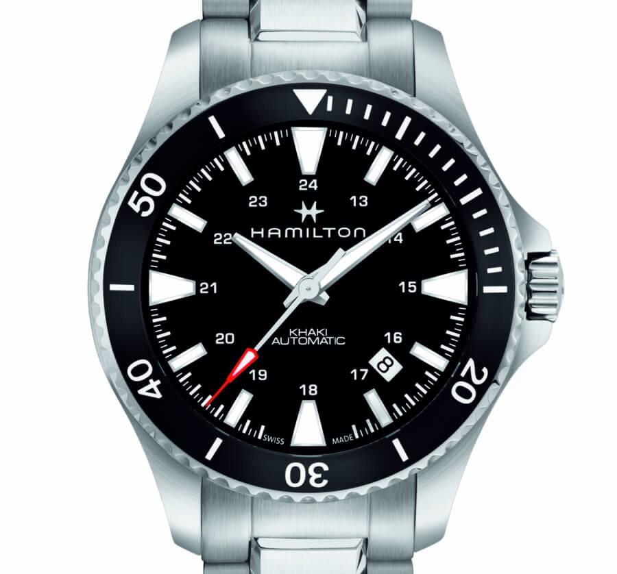 Hamilton Khaki Navy Scuba with black dial