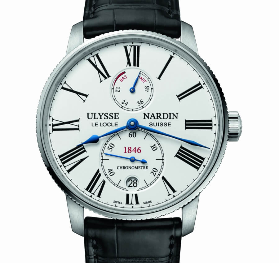 Ulysse Nardin Marine Torpilleur white dial