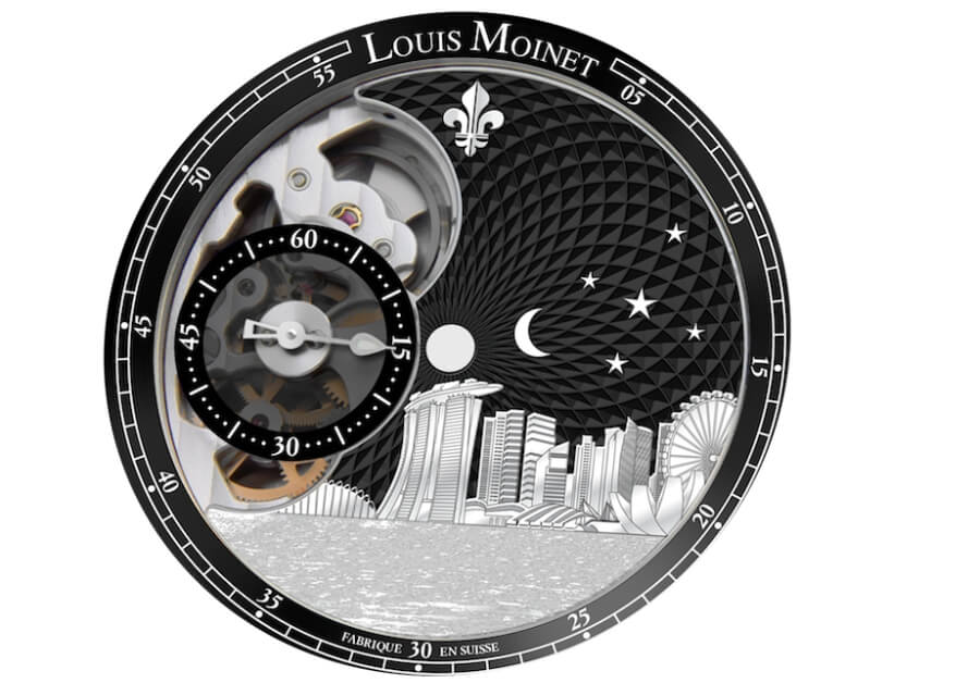 Louis Moinet Singapore Edition Dial