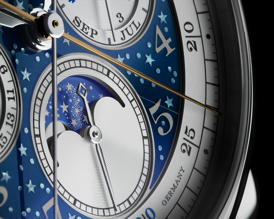A. Lange & Sonne 1815 Rattrapante Perpetual Calendar Handwerkskunst Dial