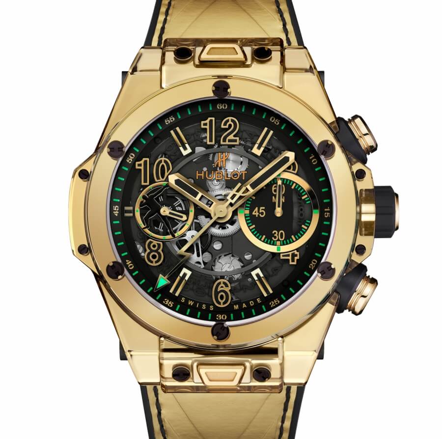 Hublot Big Bang Unico Shiny Gold Sapphire Usain Bolt