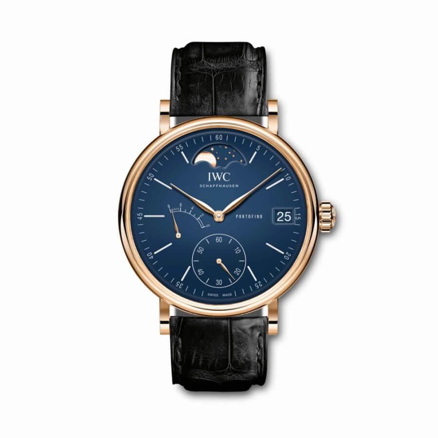 iwc portofino gold moon phase