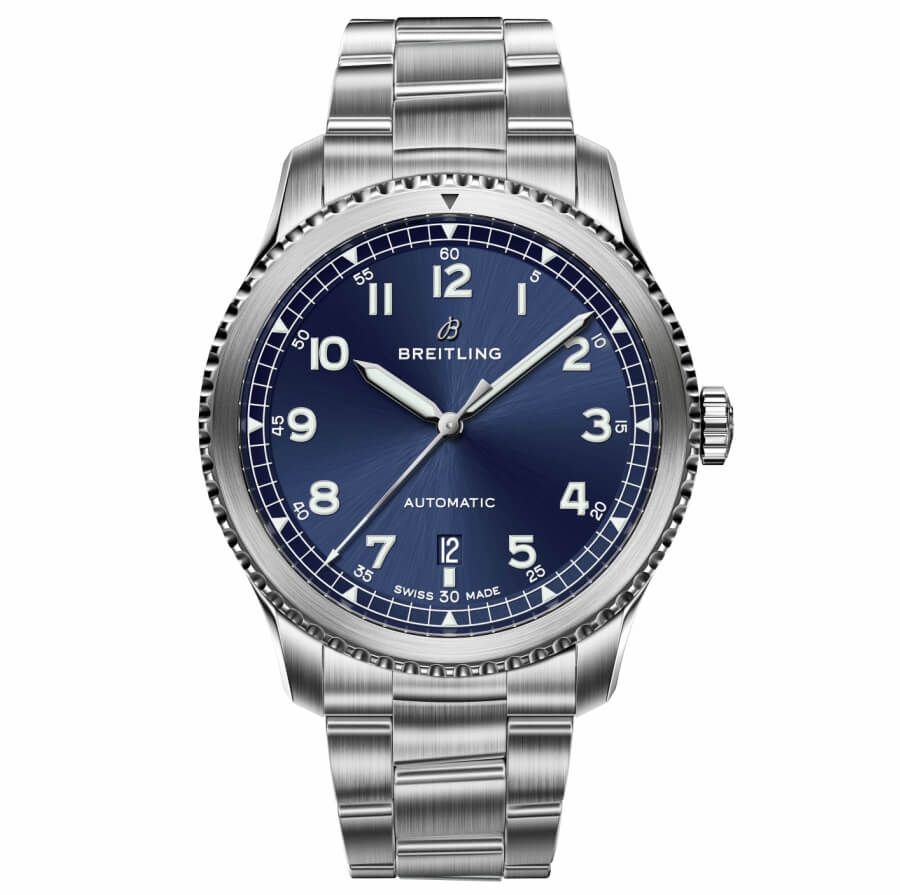 the new navitimer blue dial