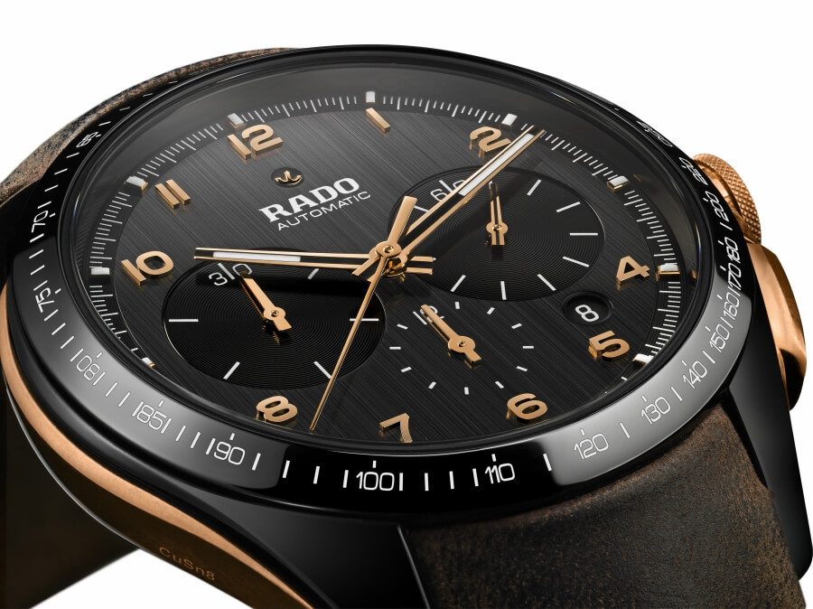 The New Rado Hyperchrome Chronograph In Bronze And High-Tech Ceramic